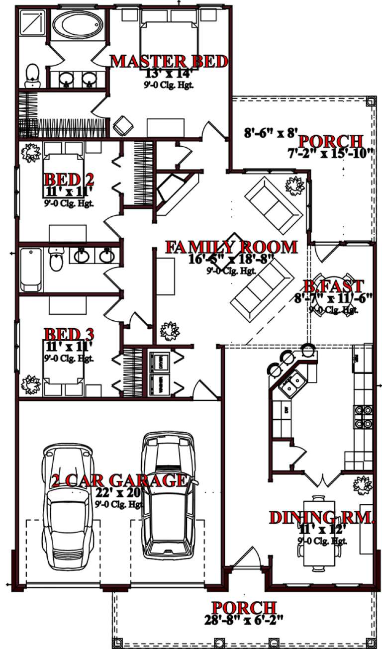 House Plan House Plan #15653 Drawing 1