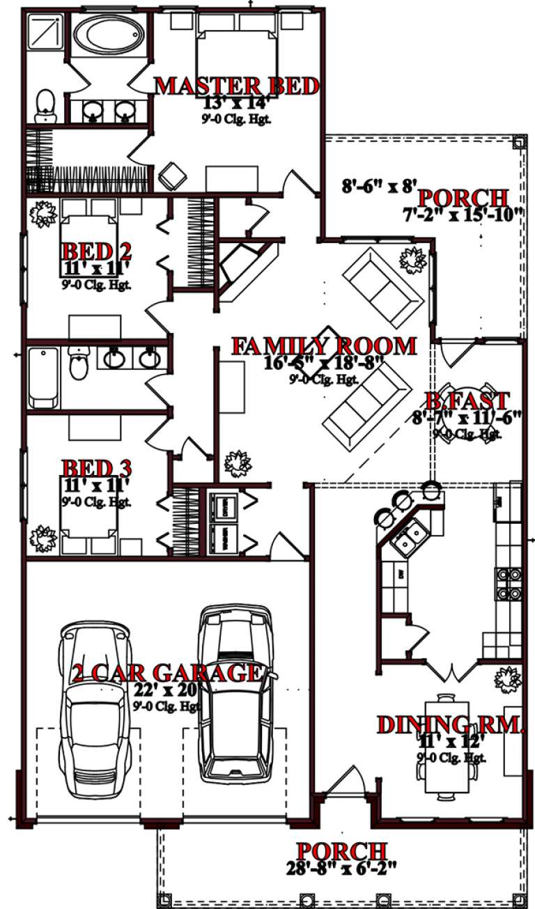 House Plan House Plan #15654 Drawing 1