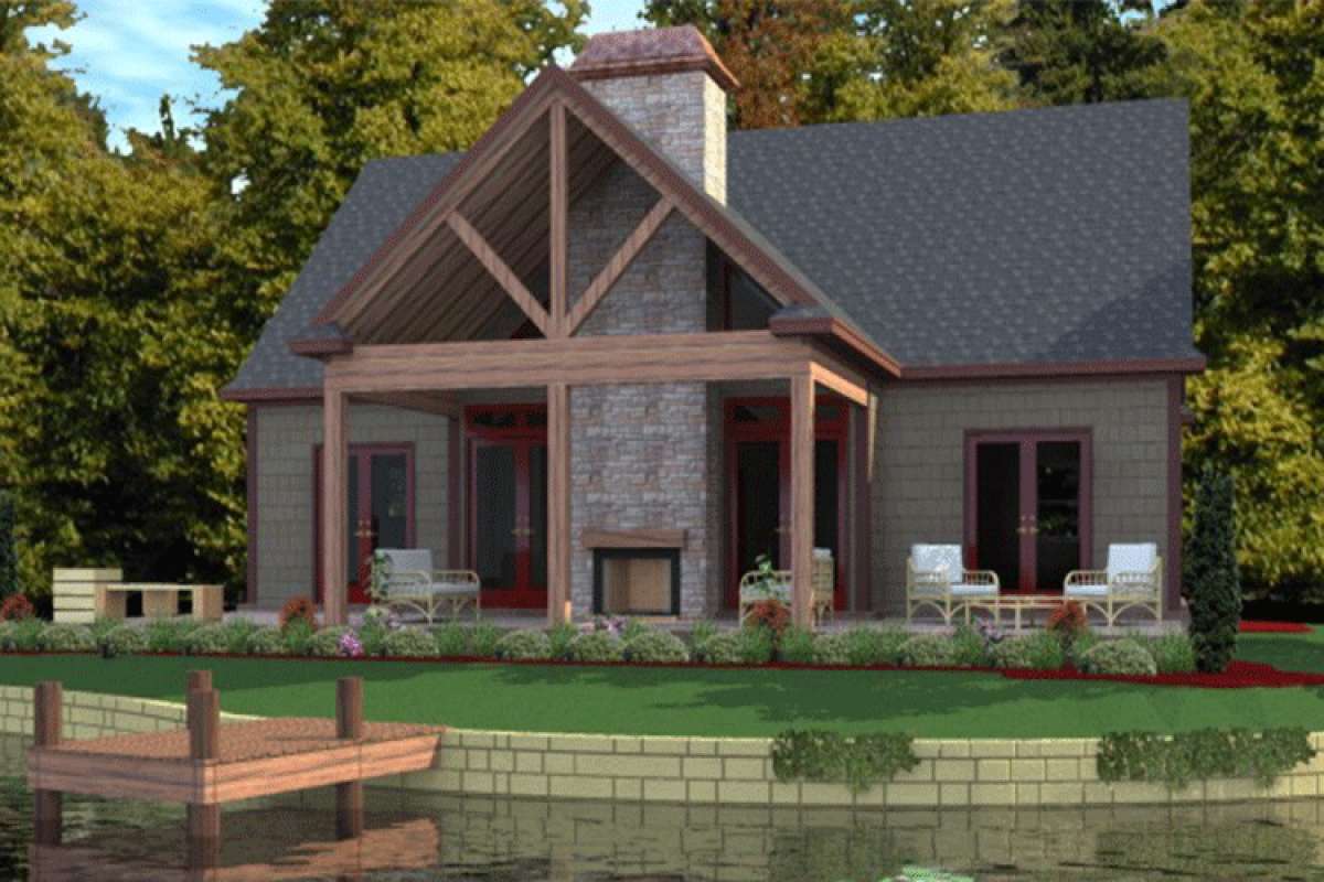  Lake  Front Plan  1 375 Square Feet 2  Bedrooms  2  