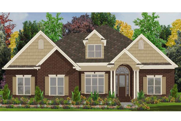 French Country House Plan #1070-00131 Elevation Photo