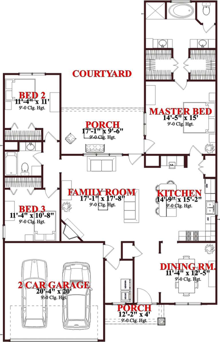 House Plan House Plan #15659 Drawing 1