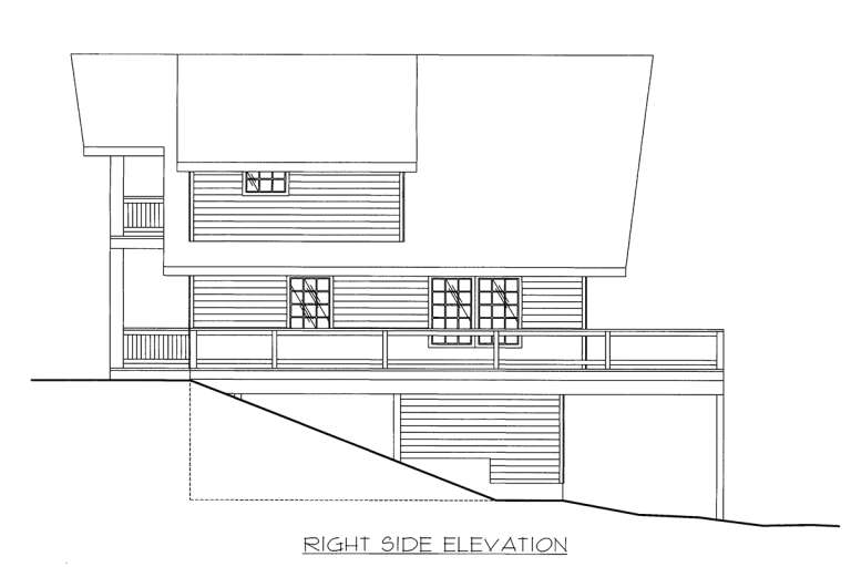 Lake Front House Plan #039-00268 Elevation Photo