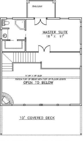 Second Floor for House Plan #039-00268