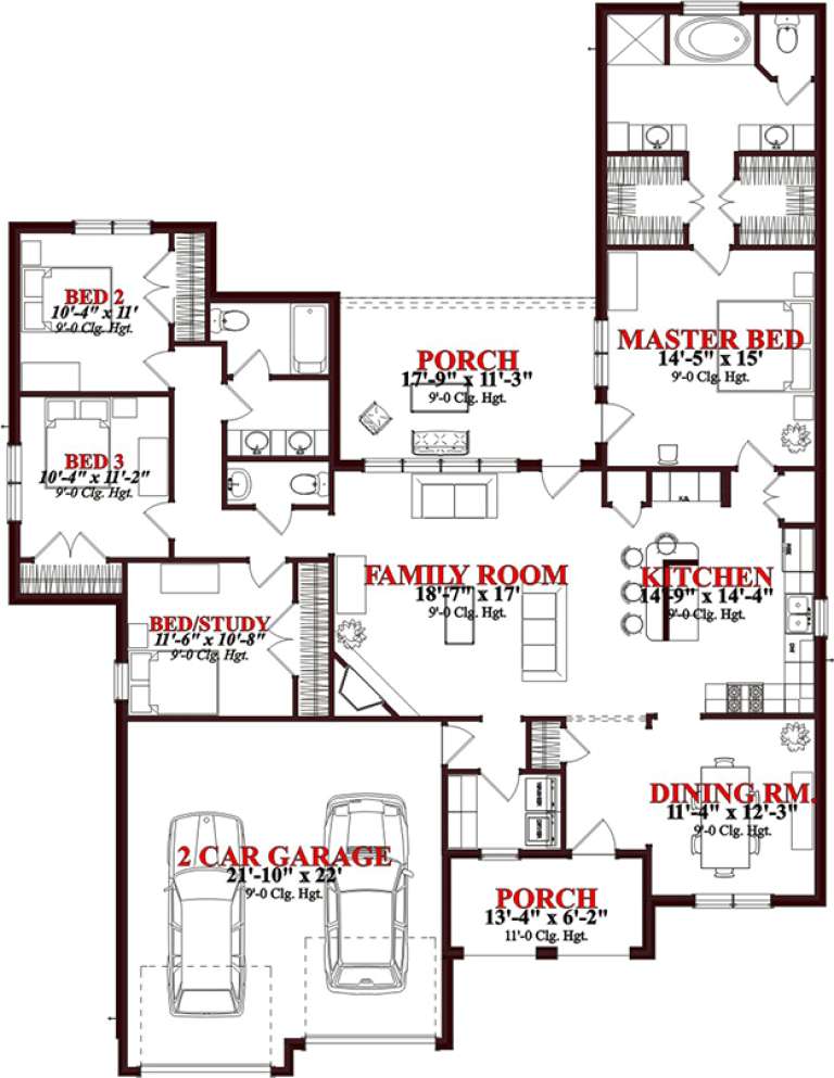 House Plan House Plan #15661 Drawing 1