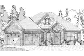 French Country House Plan #1070-00136 Elevation Photo