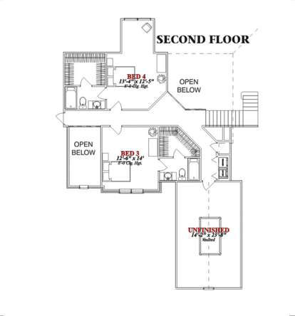 Floorplan 2 for House Plan #1070-00137