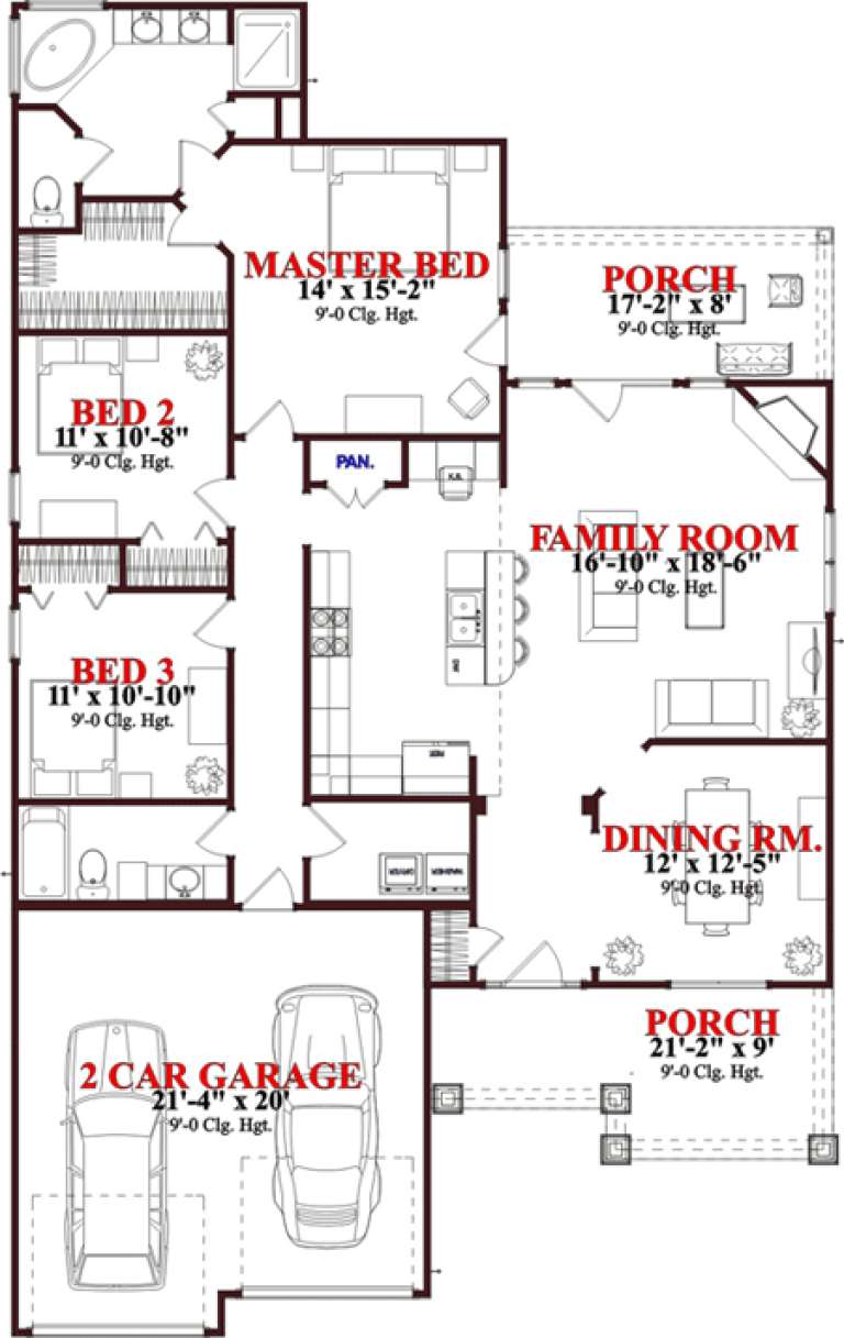 House Plan House Plan #15665 Drawing 1