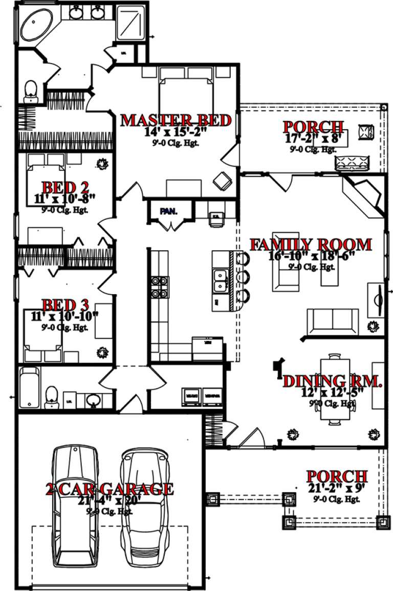 House Plan House Plan #15666 Drawing 1