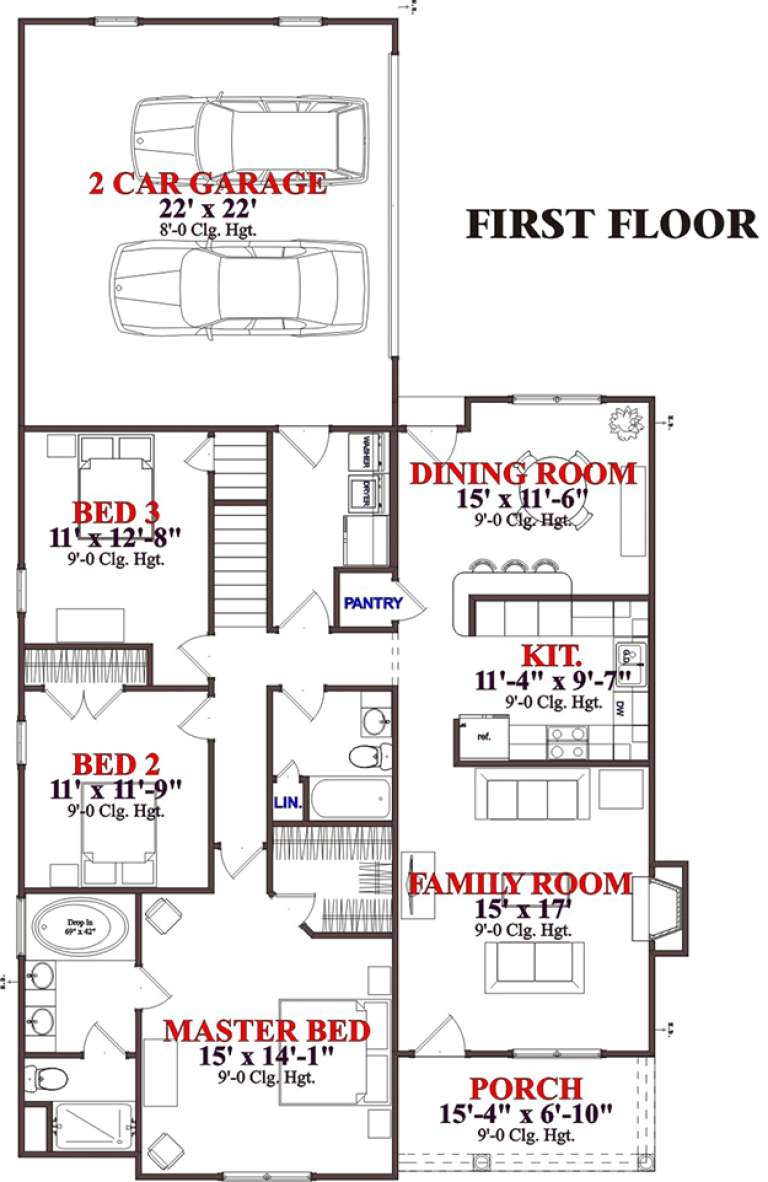 House Plan House Plan #15667 Drawing 1