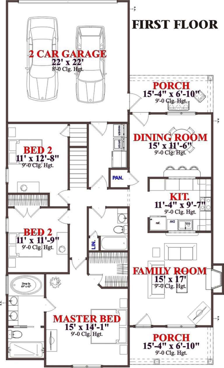 House Plan House Plan #15668 Drawing 1