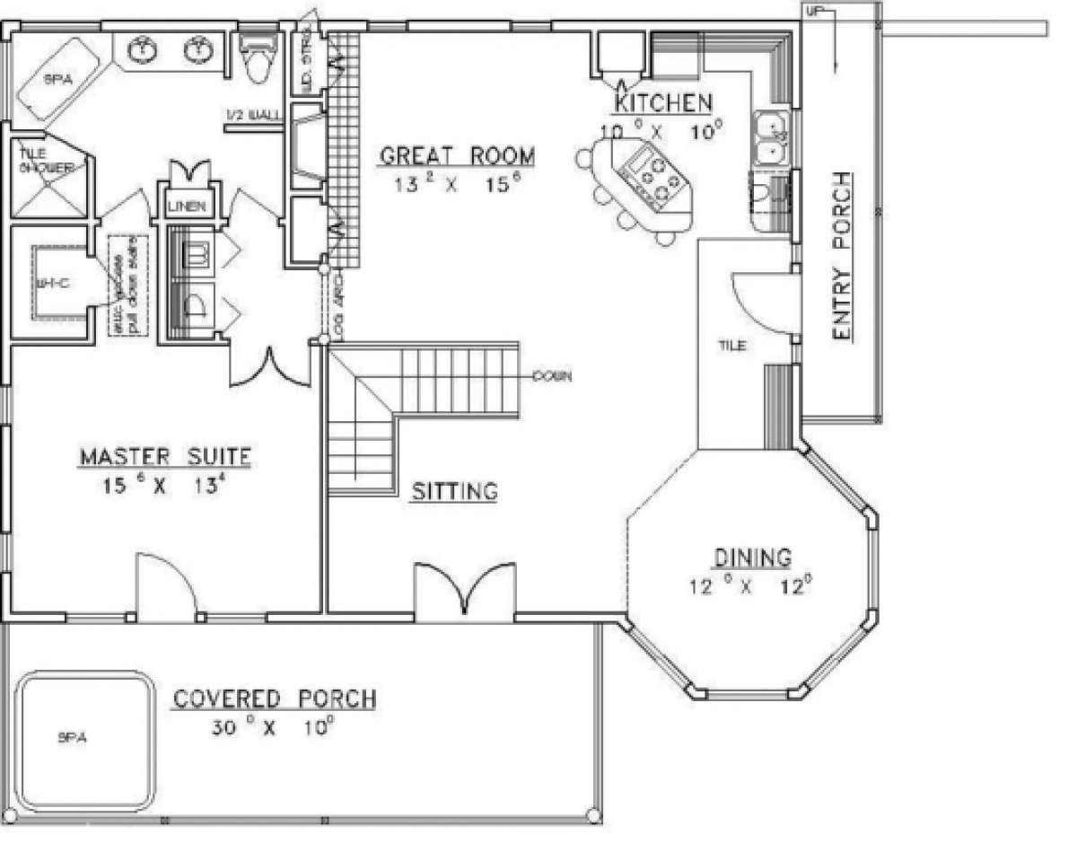 Main Floor for House Plan #039-00269