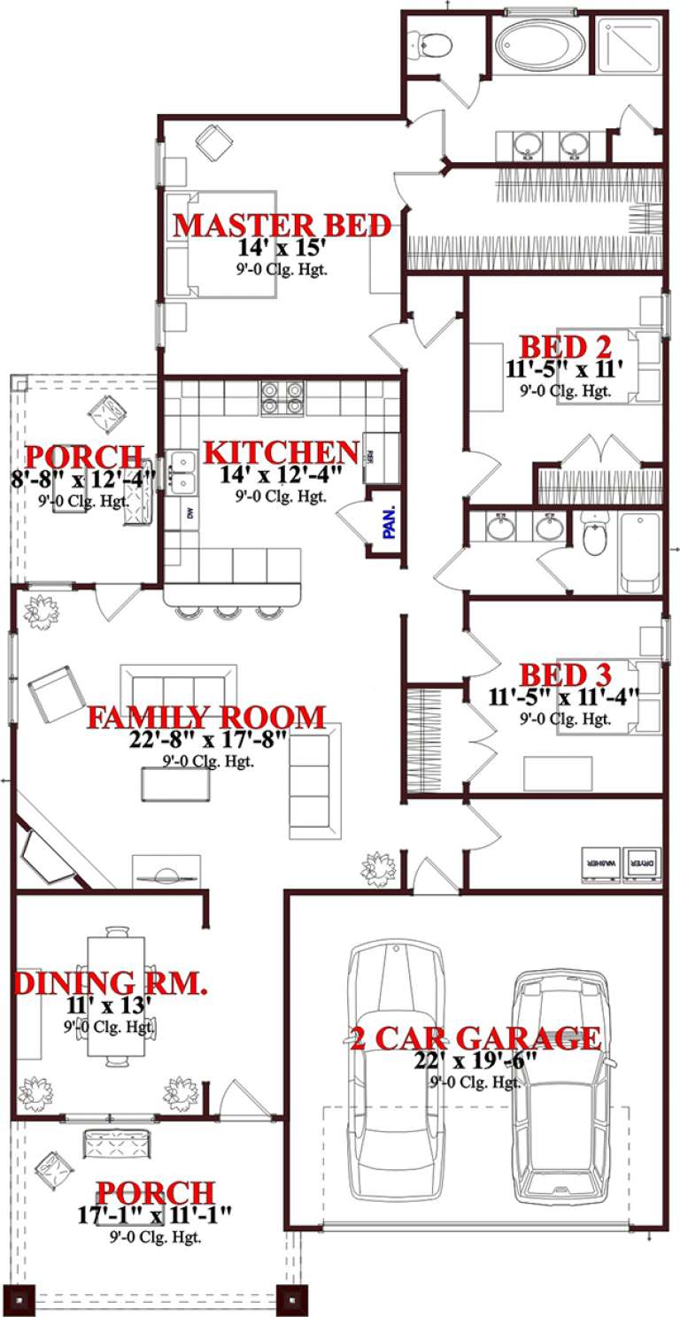 House Plan House Plan #15673 Drawing 1