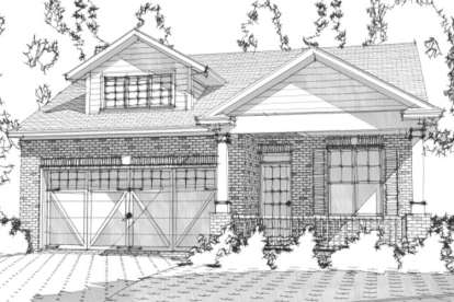 Bungalow House Plan #1070-00150 Elevation Photo