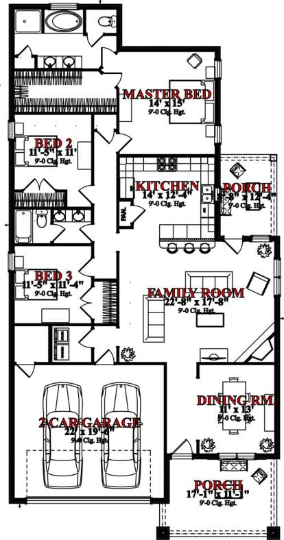 House Plan House Plan #15676 Drawing 1