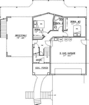 Basement Floor for House Plan #039-00270