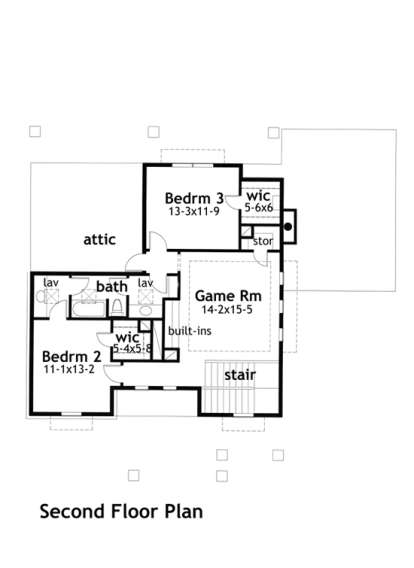 Second Floor for House Plan #9401-00012