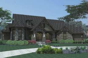 Ranch House Plan #9401-00015 Elevation Photo