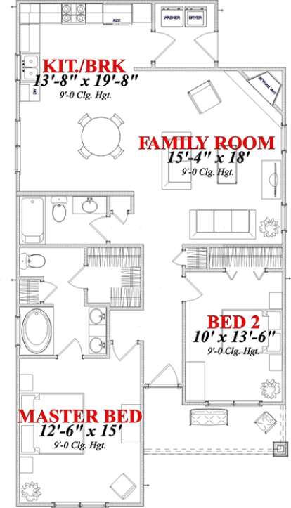 Floorplan1 for House Plan #1070-00158