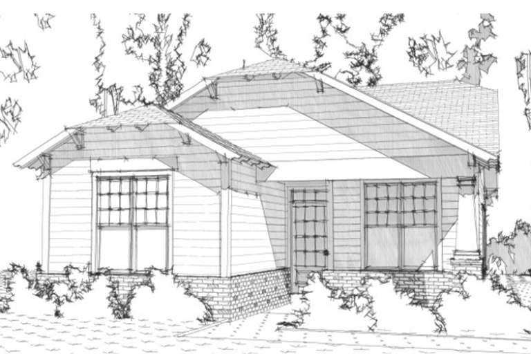 Craftsman House Plan #1070-00159 Elevation Photo