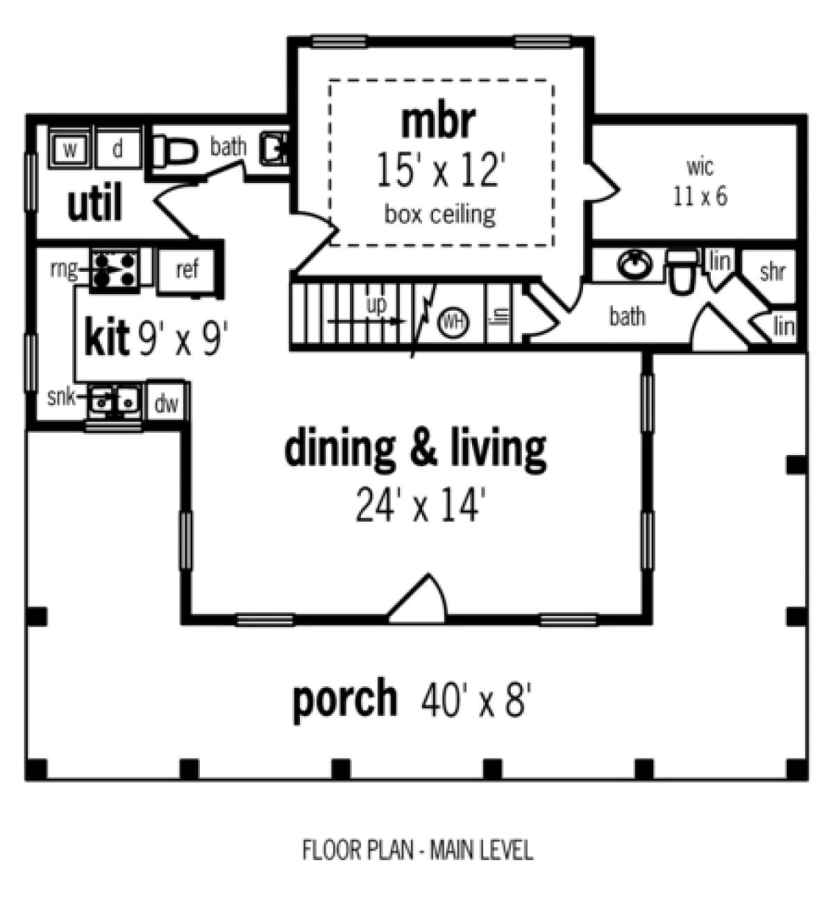 Floorplan 1 for House Plan #048-00035
