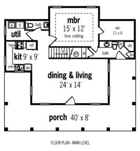 Floorplan 1 for House Plan #048-00035