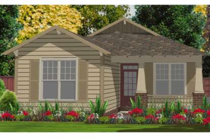 2 Bed, 2 Bath, 1251 Square Foot House Plan - #1070-00161