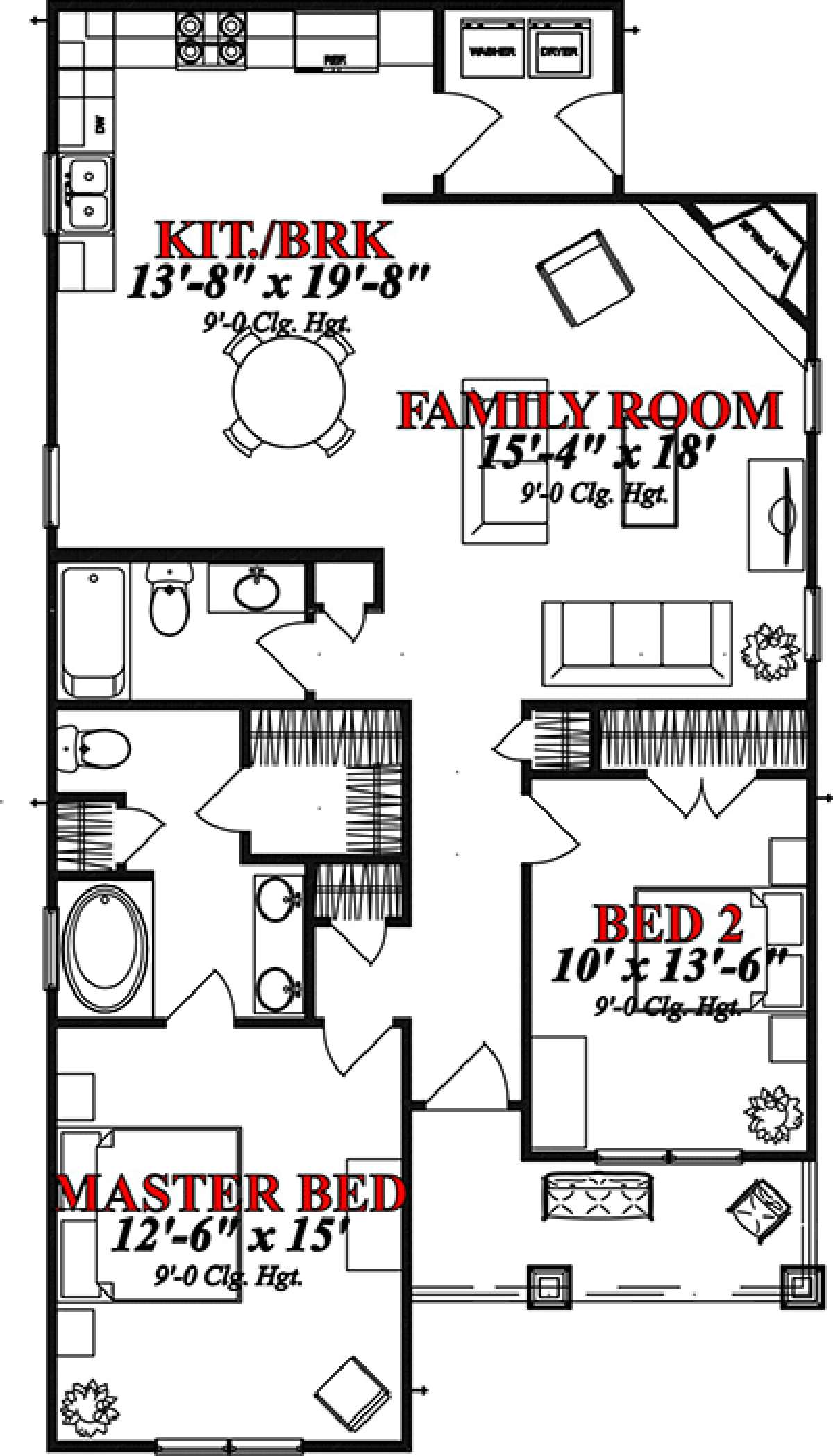 Floorplan 1 for House Plan #1070-00161