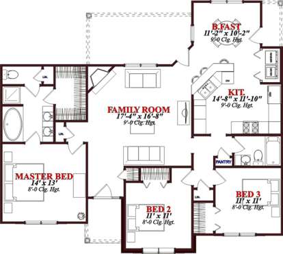 Main Floor  for House Plan #1070-00162