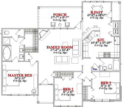 House Plan House Plan #15693 Drawing 1