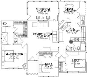 Floorplan 1 for House Plan #1070-00164