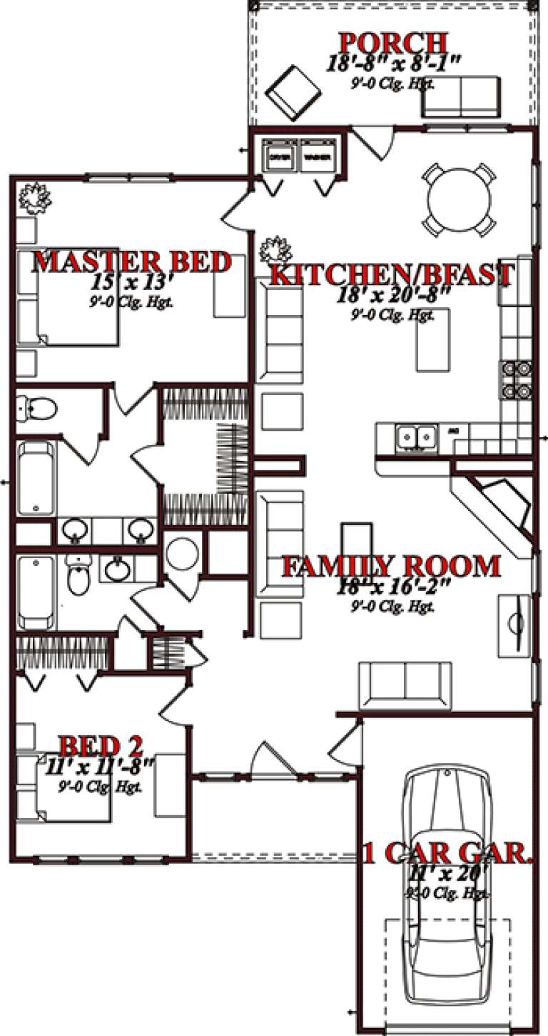 House Plan House Plan #15698 Drawing 1