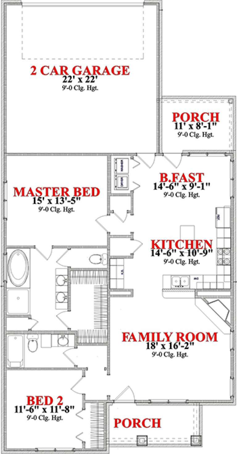 House Plan House Plan #15700 Drawing 1