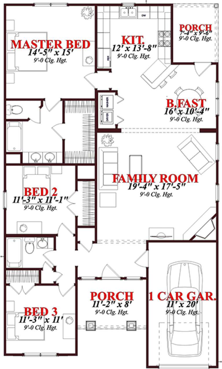 House Plan House Plan #15707 Drawing 1