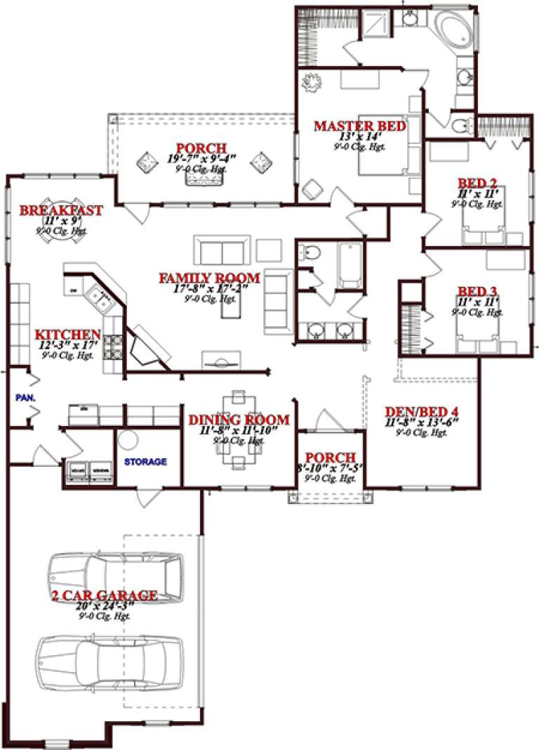 House Plan House Plan #15708 Drawing 1