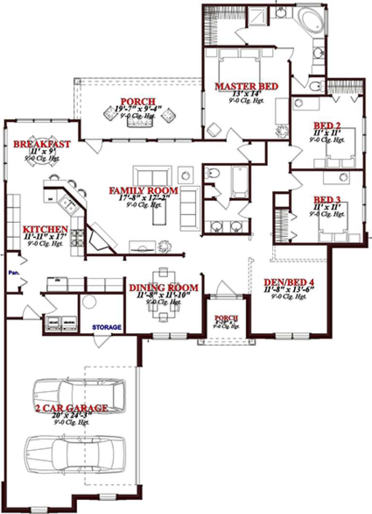 House Plan House Plan #15709 Drawing 1