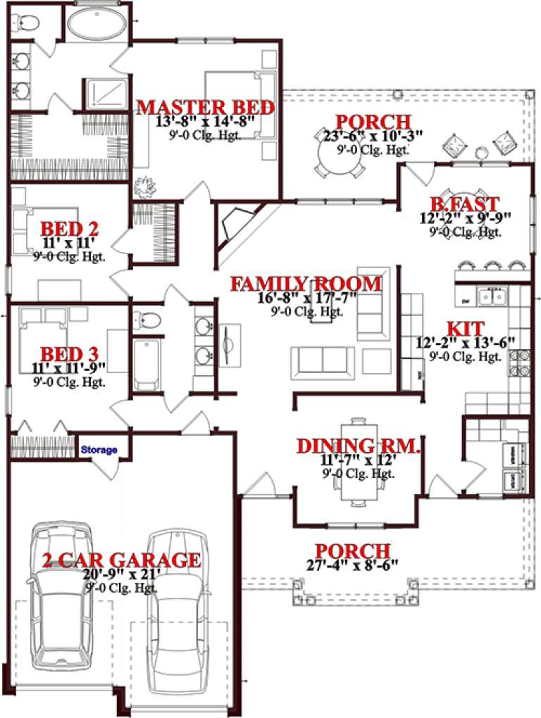 House Plan House Plan #15712 Drawing 1