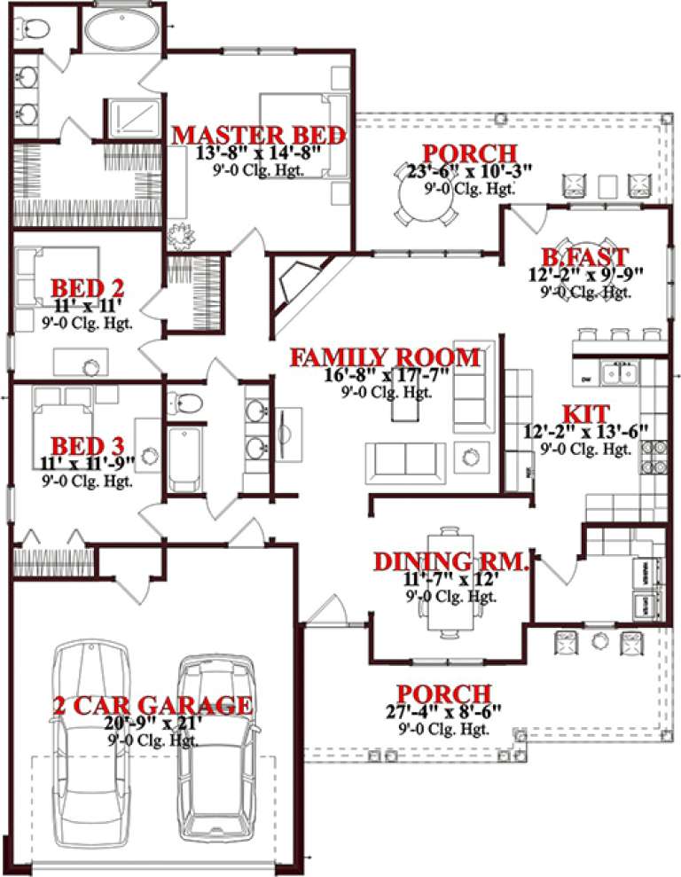 House Plan House Plan #15713 Drawing 1