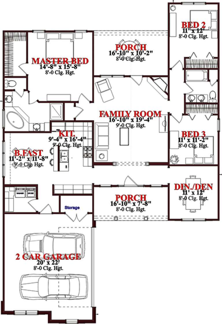 House Plan House Plan #15715 Drawing 1