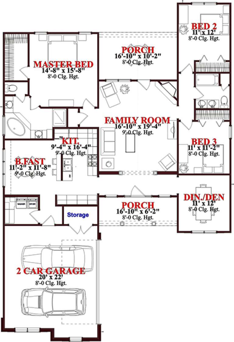 House Plan House Plan #15716 Drawing 1