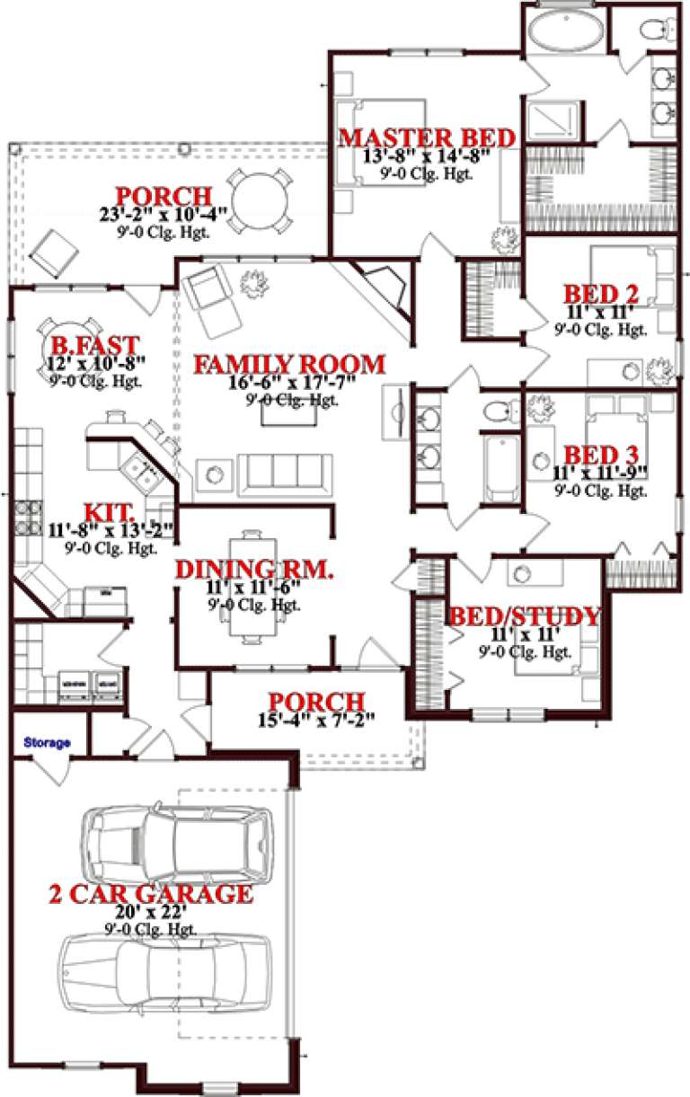 House Plan House Plan #15717 Drawing 1