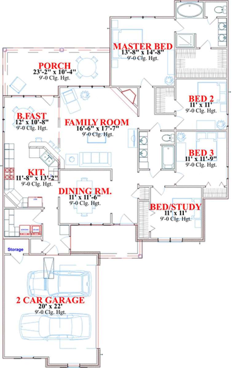 House Plan House Plan #15718 Drawing 1