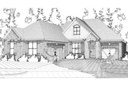 European House Plan #1070-00188 Elevation Photo