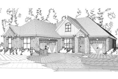 European House Plan #1070-00191 Elevation Photo