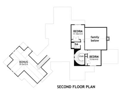Second Floor for House Plan #9401-00018