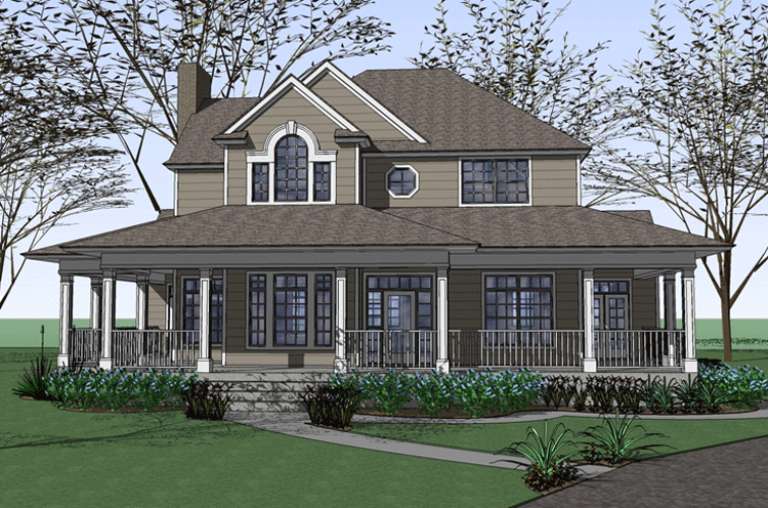 Country House Plan #9401-00019 Elevation Photo