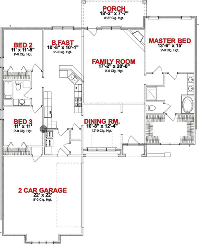 House Plan House Plan #15728 Drawing 1