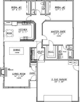 Floorplan for House Plan #039-00271