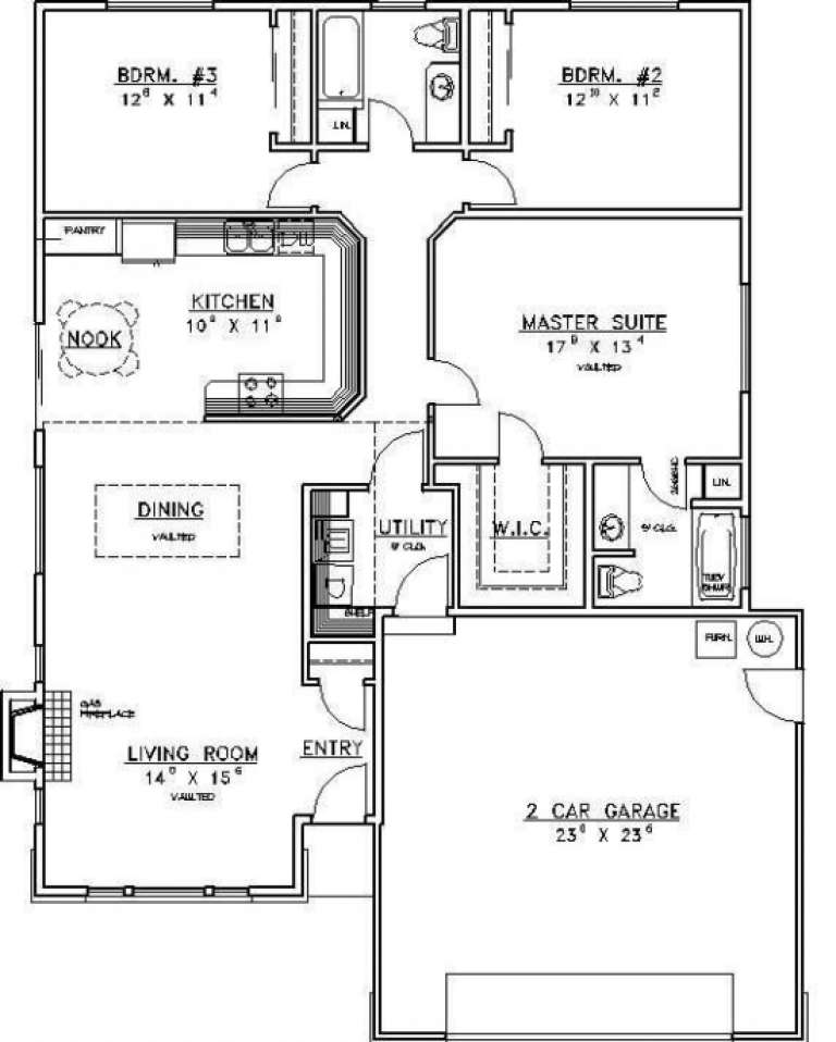 House Plan House Plan #1573 Drawing 1
