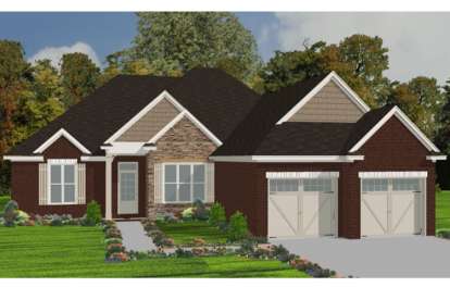 Craftsman House Plan #1070-00196 Elevation Photo