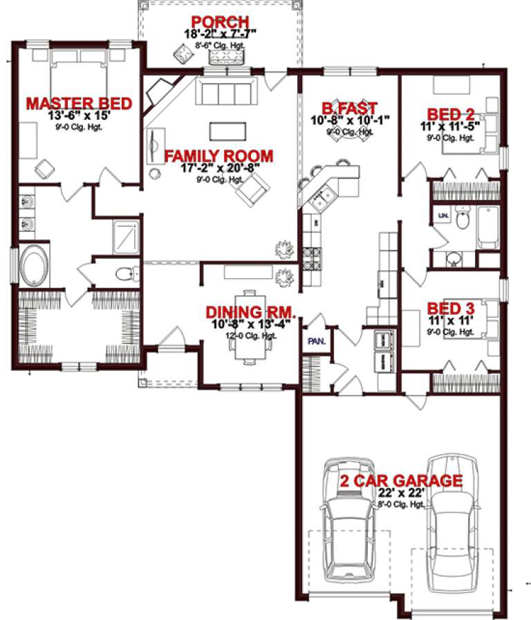 House Plan House Plan #15730 Drawing 1
